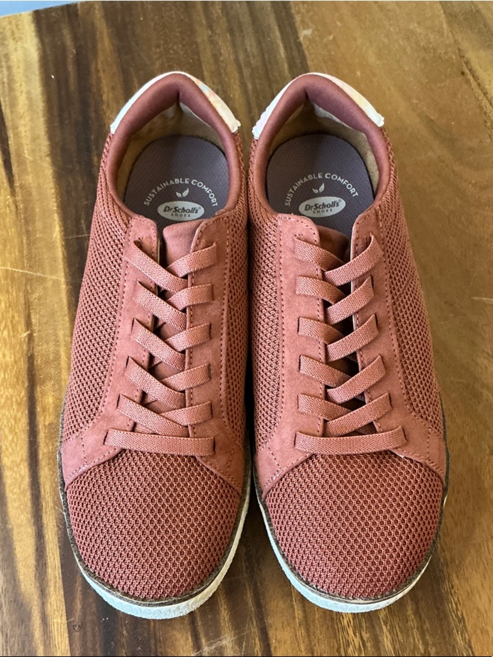 Dr. Scholl's Rust Coral Knit Slip-On Women's Sneakers